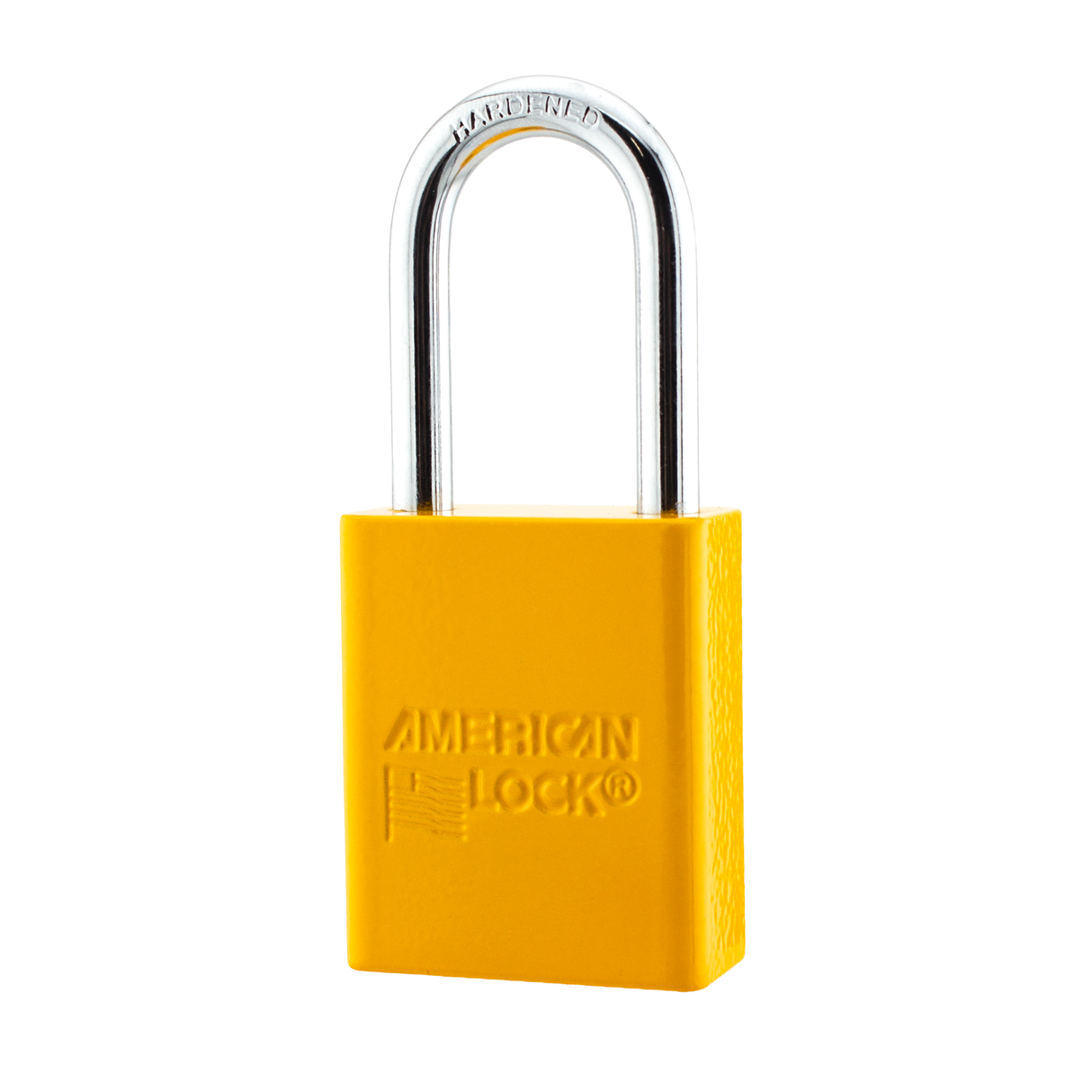 American Lock A1106PCYLW - Powder Coated Yellow Aluminum Safety Padlock