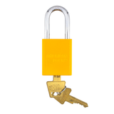 American Lock A1106PCYLW - Powder Coated Yellow Aluminum Safety Padlock