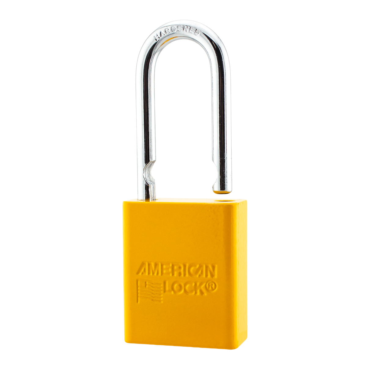 American Lock A1106PCYLW - Powder Coated Yellow Aluminum Safety Padlock