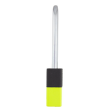 A1107PCBGRP-KLM - Dual Powder Coated Black Grip & Keylime Aluminum Safety Padlock