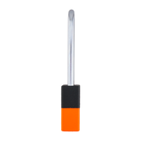 A1107PCBGRP-NORJ - Dual Powder Coated Black Grip & Neon Orange Aluminum Safety Padlock