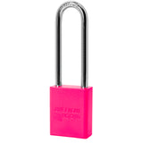 American Lock A1107PC - Powder Coated Aluminum Safety LOTO Padlock, 1-1/2" Wide with 3" Tall Shackle