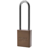 American Lock A1107PC - Powder Coated Aluminum Safety LOTO Padlock, 1-1/2" Wide with 3" Tall Shackle