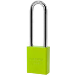 American Lock A1107PC - Powder Coated Aluminum Safety LOTO Padlock, 1-1/2" Wide with 3" Tall Shackle