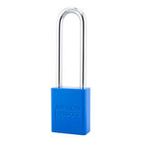 American Lock A1107PCNVY - Powder Coated Navy Aluminum Safety LOTO Padlock, 1-1/2" Wide with 3" Tall Shackle
