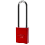 American Lock A1107PC - Powder Coated Aluminum Safety LOTO Padlock, 1-1/2" Wide with 3" Tall Shackle