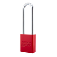 American Lock A1107PCRED - Powder Coated Red Aluminum Safety LOTO Padlock, 1-1/2" Wide with 3" Tall Shackle