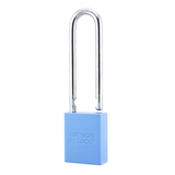 American Lock A1107PCSKY - Powder Coated Sky Aluminum Safety LOTO Padlock, 1-1/2" Wide with 3" Tall Shackle