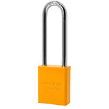 American Lock A1107PC - Powder Coated Aluminum Safety LOTO Padlock, 1-1/2" Wide with 3" Tall Shackle