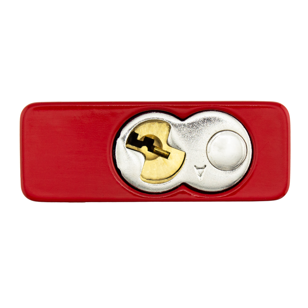 American Lock A1305PCRED Solid Aluminum Rekeyable Padlock 2" Wide Powder Coated Red