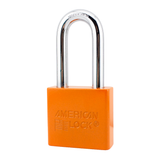 American Lock A1306PCORJ 2" Powder Coated Orange Solid Aluminum Rekeyable Padlock with 2" Shackle