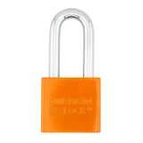 American Lock A1306PCORJ 2" Powder Coated Orange Solid Aluminum Rekeyable Padlock with 2" Shackle