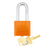 American Lock A1306PCORJ 2" Powder Coated Orange Solid Aluminum Rekeyable Padlock with 2" Shackle