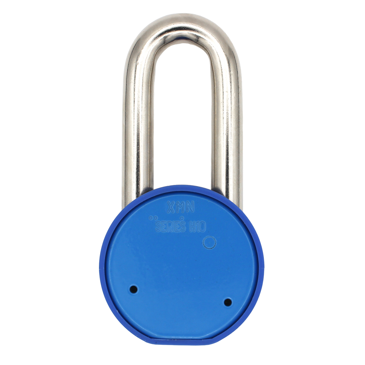 American Lock A700 Powder Coated Blue Solid Steel Rekeyable Padlock, Chrome Plated 2-1/2" Wide