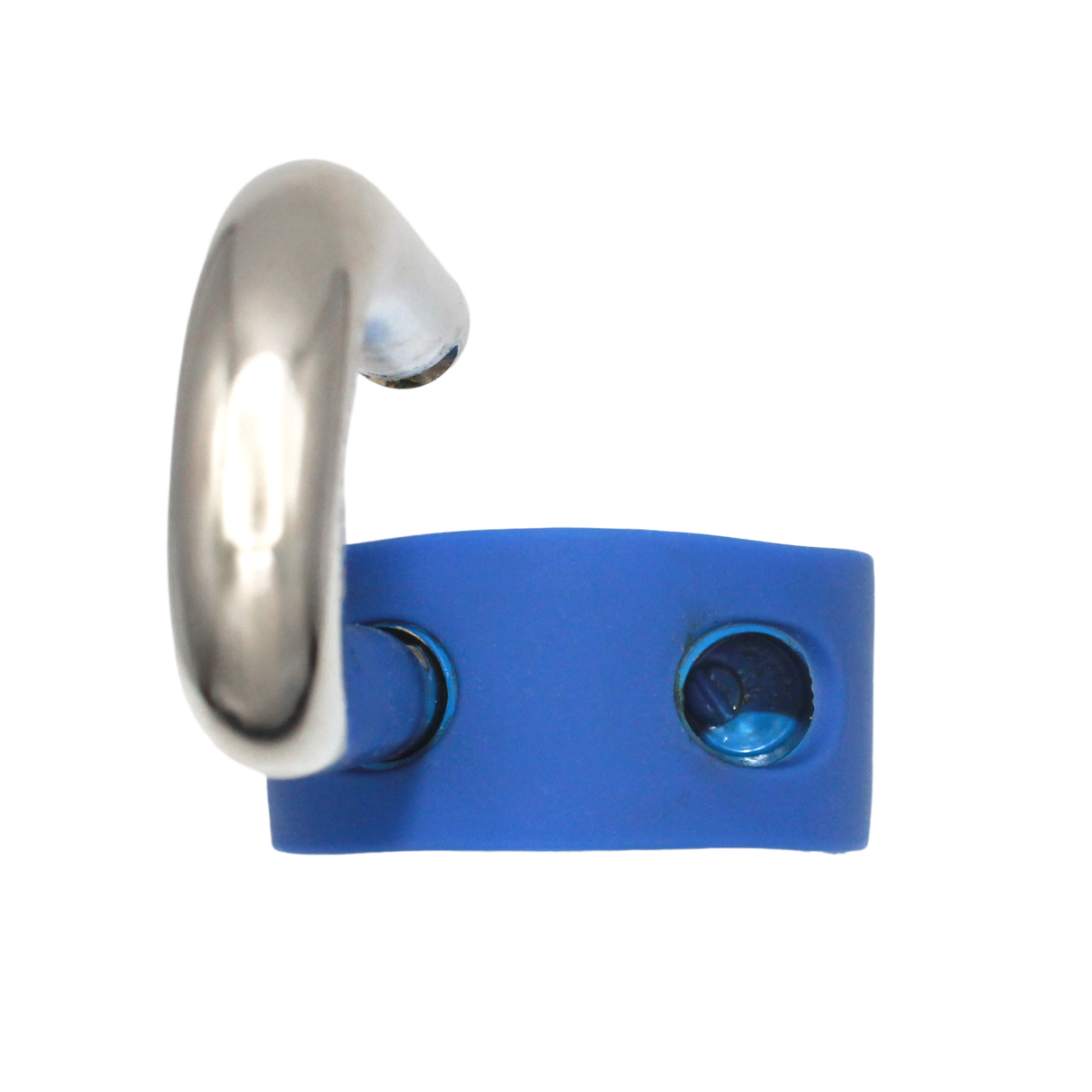 American Lock A700 Powder Coated Blue Solid Steel Rekeyable Padlock, Chrome Plated 2-1/2" Wide
