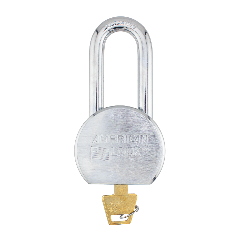 American Lock A701 2-1/2" Solid Steel Rekeyable Padlock, Chrome Plated, with 2" Shackle