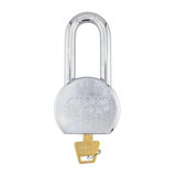 American Lock A701 2-1/2" Solid Steel Rekeyable Padlock, Chrome Plated, with 2" Shackle