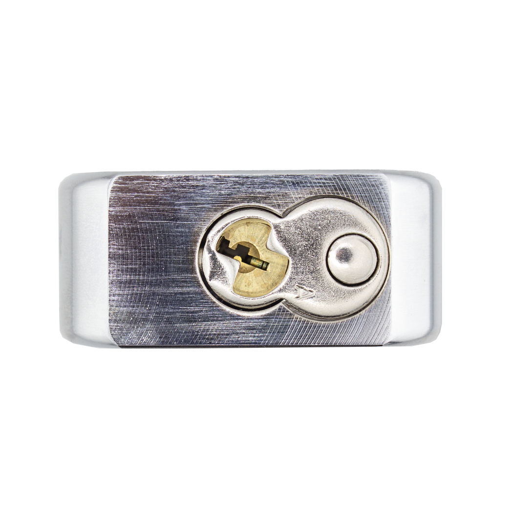 American Lock A701 2-1/2" Solid Steel Rekeyable Padlock, Chrome Plated, with 2" Shackle