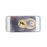 American Lock A701 2-1/2" Solid Steel Rekeyable Padlock, Chrome Plated, with 2" Shackle
