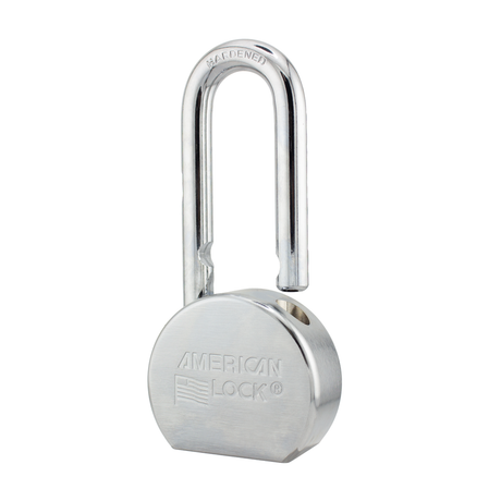 American Lock A701 2-1/2" Solid Steel Rekeyable Padlock, Chrome Plated, with 2" Shackle