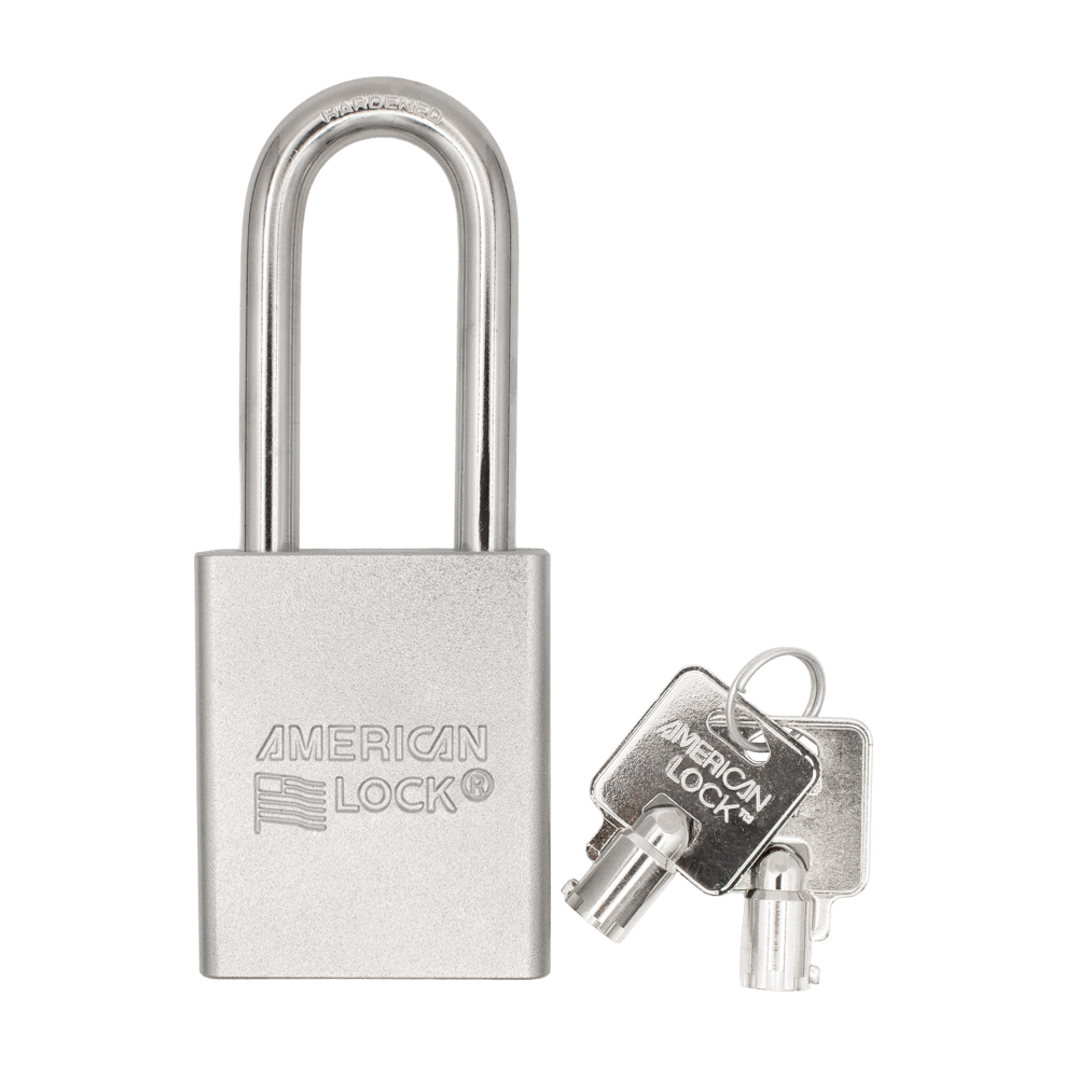 American Lock A7201 1-3/4" Solid Steel Rekeyable Tubular Cylinder Padlock with 2" Shackle