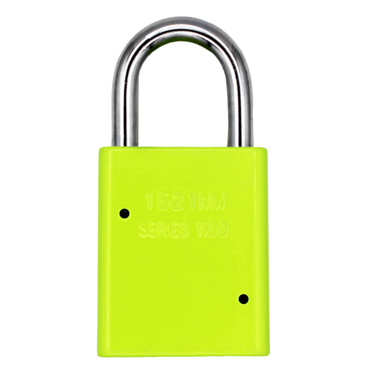 American Lock A1105PCKLM - Powder Coated Keylime Aluminum Safety LOTO Padlock, 1-1/2" Wide with 1" Tall Shackle