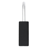 American Lock A1106PCBGRP - Powder Coated Black Grip Aluminum Safety LOTO Padlock, 1-1/2" Wide with 1-1/2" Tall Shackle