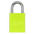 American Lock A1105PCKLM - Powder Coated Keylime Aluminum Safety LOTO Padlock, 1-1/2" Wide with 1" Tall Shackle