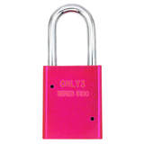 American Lock A1106PCNPNK - Powder Coated Neon Pink Aluminum Safety LOTO Padlock, 1-1/2" Wide with 1-1/2" Tall Shackle