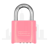 Master Lock 176 Powder Coated Bubblegum Resettable Combination Brass Padlock