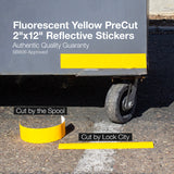 SB806 CA Fluorescent Yellow Ready-to-Apply Reflective Stickers