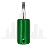Master Lock 176 Powder Coated Green Resettable Combination Brass Padlock