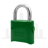 Master Lock 176 Powder Coated Green Resettable Combination Brass Padlock