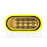 Master Lock 176 Powder Coated Keylime Resettable Combination Brass Padlock