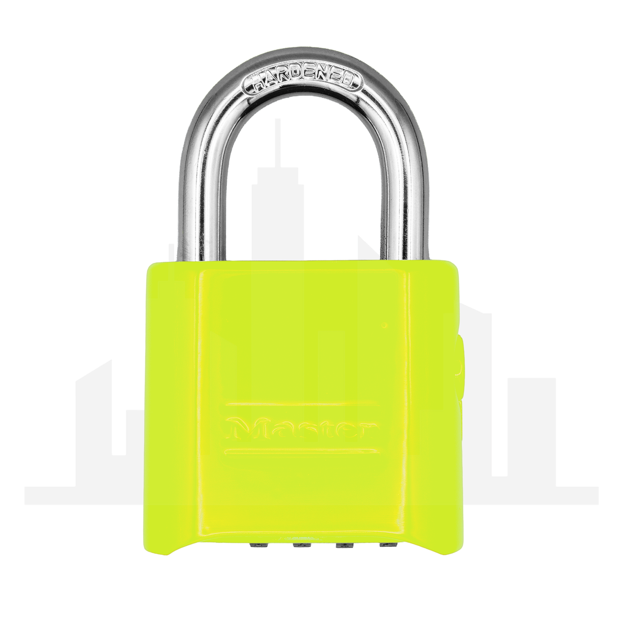 Master Lock 176 Powder Coated Keylime Resettable Combination Brass Padlock
