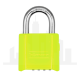 Master Lock 176 Powder Coated Keylime Resettable Combination Brass Padlock