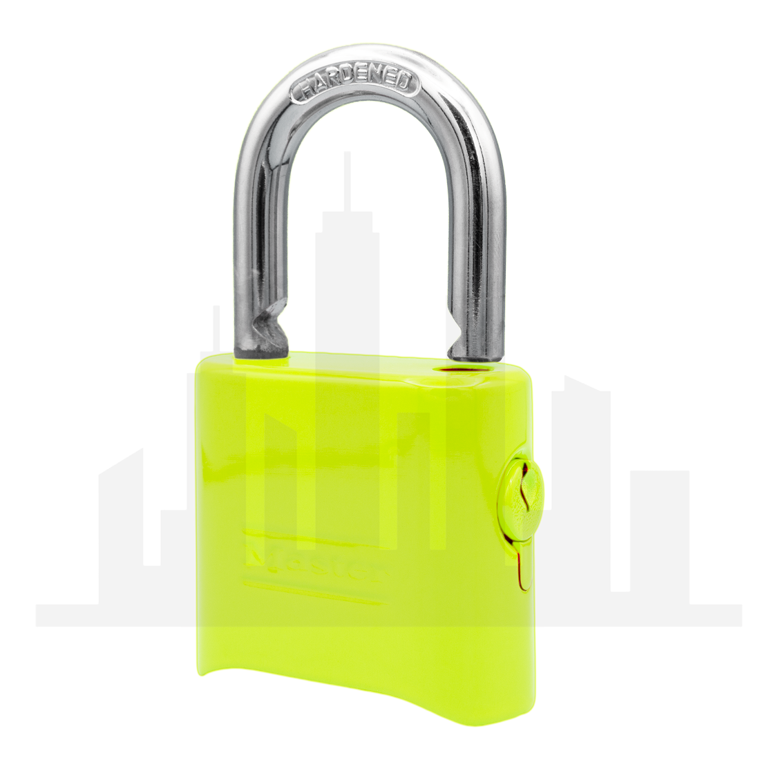 Master Lock 176 Powder Coated Keylime Resettable Combination Brass Padlock