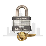Master Lock 3 Laminated Steel Padlock 1-9/16" Wide