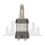 Master Lock 3 Laminated Steel Padlock 1-9/16" Wide