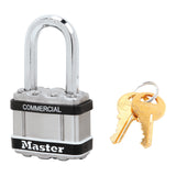 Master Lock M1 1-3/4" Wide Commercial Magnum Laminated Steel Padlock with Stainless Steel Body Cover, 1-1/2" Shackle