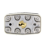Master Lock M5 2" Wide Commercial Magnum Laminated Steel Padlock with Stainless Steel Body Cover, 1-1/2" Shackle