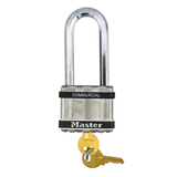 Master Lock M5 2" Wide Commercial Magnum Laminated Steel Padlock with Stainless Steel Body Cover, 1-1/2" Shackle