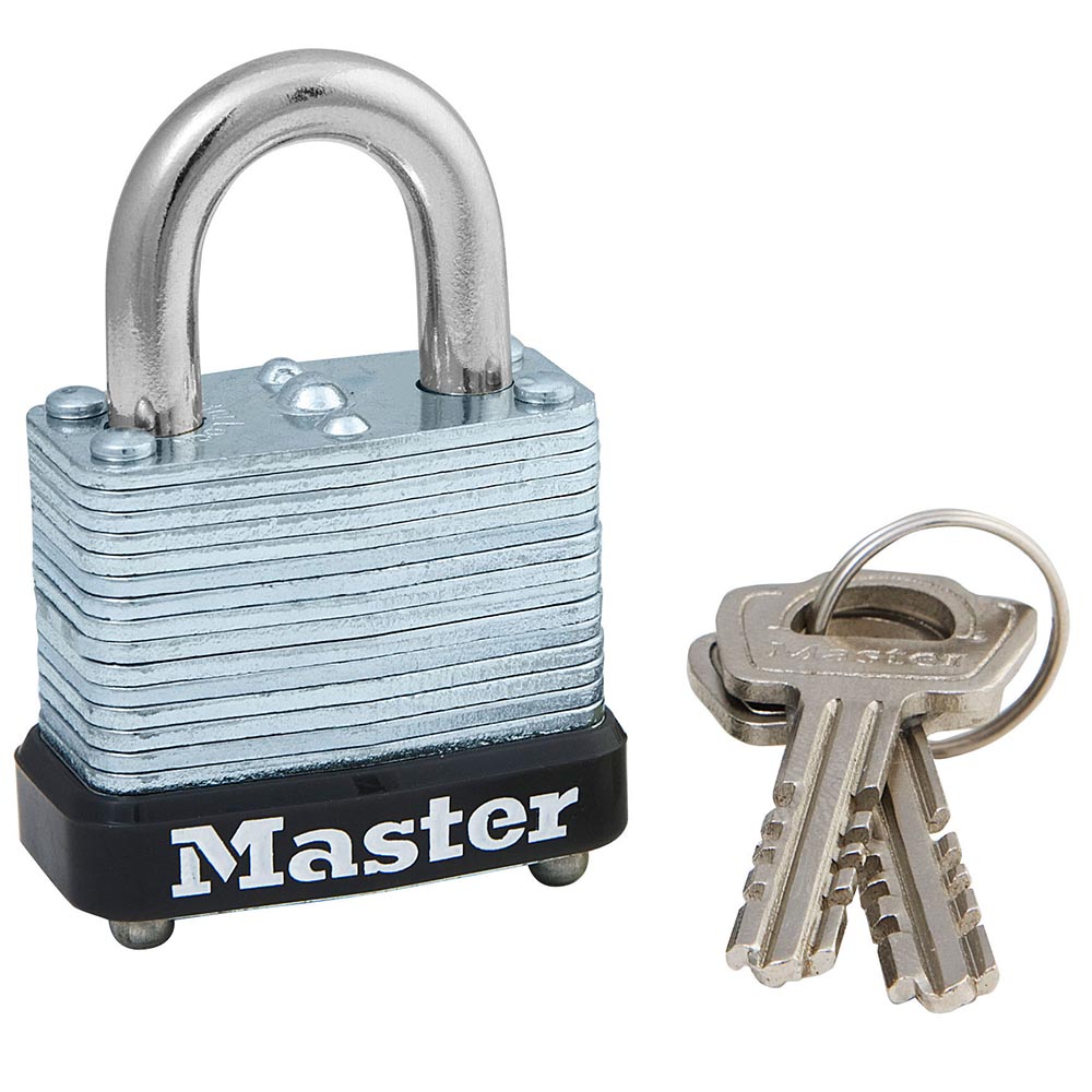 Master Lock 105 Laminated Steel Warded Padlock 1-1/8" Wide