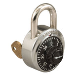 Master Lock 1525 General Security Combination Padlock with Key Control Feature 1-7/8" Wide