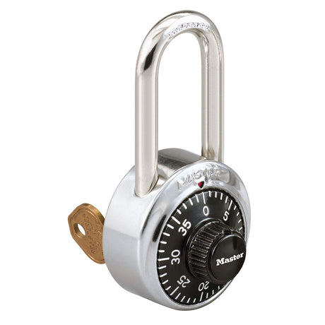 Master Lock 1525 General Security Combination Padlock with Key Control Feature 1-7/8" Wide