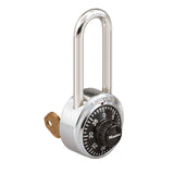 Master Lock 1525 General Security Combination Padlock with Key Control Feature 1-7/8" Wide