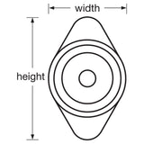 Master Lock 1631 Built-In Combination Lock for Lift Handle Lockers - Hinged on Left