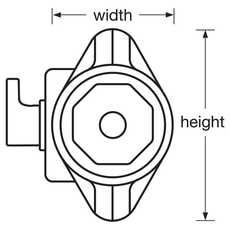 Master Lock 1690 Built-In Combination Lock for Single Point Wrap-Around-Latch™ Lockers - Hinged on Right