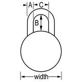 Master Lock 2010 High Security Combination Padlock 2-3/16" Wide