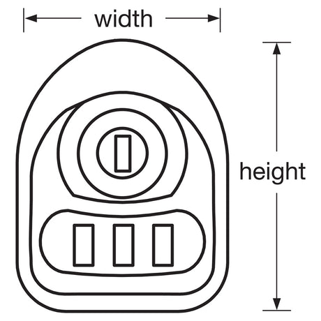 Master Lock 3630 Multi-User Mechanical Built-In Lock for Lift Handle Lockers - Hinged on the Right
